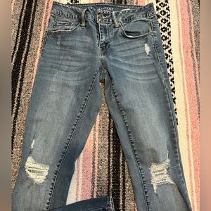 Empyre ripped skinny blue jeans - size 3